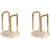 ISTOVO 2X Pappbecherspender, Becherhalter, Becher-Organizer, Aufbewahrung, Party-Becherspender, Mundwasser, SpüLbecher, Aufbewahrungshalter, 11,5 X 13 CmA