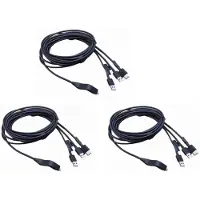 Torribaly 3X E3 3 In1 VR Headset Anschlusskabel für VR E3-B E3-C E3-P VR Helm -Kompatibles Kabel 5 Meter Zubehör