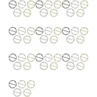 ISTOVO 50 Stücke Schal Ring Clip Krawatte Ring Clips für Damen Mode T Shirt Twist Knoten Clip Schnalle Kreis Kleidung Ring Verpackung Halter