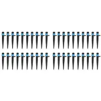 Torribaly 40X Gartenbewässerungssprinkler, 360-Grad-Gartenwasserbewässerungssystem für 4/7 mm 1/4-Zoll-Schlauch, A