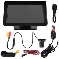 Typecat 7-Zoll-Dashcam, 4K, Auto-DVR, Kabellos, Carplay, Android Auto, Videorecorder, Armaturenbrett, Rückfahrkamera, Mittelkonsole, Dashcam, Schwarz