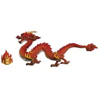 Semoic Drachenstatue Chinesische Drachenstatue 2024 Neujahr Des Drachen Geschenk Tiere Figur Chinesische Glückstierkreis-Skulptur,D