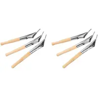 Torribaly 6-Teiliges Wachswerkzeug, Tonwerkzeug, Wachs-Bildhauerwerkzeuge, Batikwerkzeug, Tonwachs, Töpferwerkzeug-Set, Stiftwerkzeug, Batikstift Aus Holz