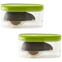 Semoic 2 Paket Avocado Aufbewahrung, Avocado Halter, Avocado Sparer Halter, Avocado BehäLter, Um Ihre Avocados Tagelang Frisch zu Halten