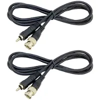 Typecat 2 Stueck 1.5 M Bnc zu Av Kabel Bnc zu Rca Stecker Adapter Video Recorder Tv Q9 Ueberwachung