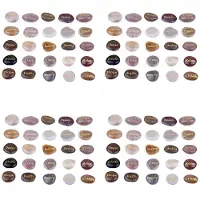 Torribaly 100 Gravierte Inspirations Steine mit Worten der Ermutigung Gold Gravierte Steine für Meditations Steine Zur BestäTigung der Sorge