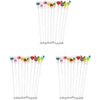 Torribaly 30 Stück Cocktail Rührer Getränk Mischen Stock Set Acryl Cocktail Rührgerät Mixer Bar Zubehör Swizzle Rührer