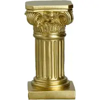 Semoic Gold RöMische SäUle Harz Skulptur SäUle Dekor RöMische SäUle Statuen zu Hause Dekor Wohnzimmer Handwerk Einrichtung