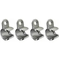 Exogio 4PCS Bike Trailer Hitch Cup Mount for Chariot Courier Coaster Cadence Stainless Steel Stroller Axle Hitch Cup