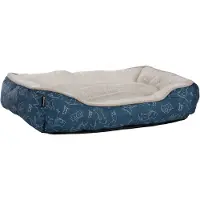 Flamingo Hundebett Lilly rechteckig blau, Maße: 60 x 50 x 14 cm