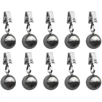 ISTOVO 10er-Pack Robuste Tischdeckenbeschwerer, Tischdeckenanhänger, Windfeste Clips für Den Außenbereich für Vorhänge, Fahnen und Banner