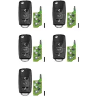 Torribaly 5X XEB510EN Ist Geeignet für die Super-Fernbedienung Vom Typ für B5 mit XT27B Super Chip 3-Schlüssel VVDI-Fernbedienungsschlüssel