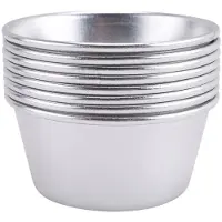 Semoic 8 StüCk Einzelformen Puddingformen Tassen -Schokoladenschmelzpfannen Antihaft-Cupcake-Kuchen-Keks-Puddingform