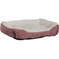 Flamingo Hundebett Lilly rechteckig rosa, Maße: 60 x 50 x 14 cm