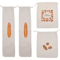Typecat Brotbeutel, Wiederverwendbar, Aufbewahrungsbeutel Aus Baumwolle mit Kordelzug, Selbstgebackenes Brot, Frisches, Umweltfreundliches Aufbewahrungsbeutel