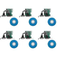Torribaly 6X PCI-E PCI Express Dual Serial DB9 RS232 2 Kontroller Adapter Karte