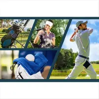 Typecat Golfball-Handtuch mit Clips, 5,5 x 5 Zoll, Premium-Mikrofaser-Reinigungszubehör