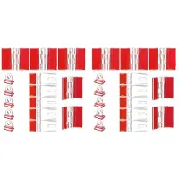ISTOVO Acryl-Scharnier-Set, 30-Teilig, Selbstklebend, Schnallen-Set, Kein Stanzen Nötig, Kunststoff, DIY-Klavierscharnier, Türschnalle für Boxen