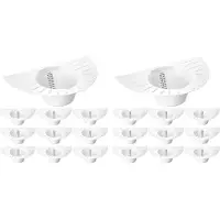 Torribaly 20-Teiliges Urinsammelset für Toilettenhocker-Probensammlungsset, Toilettenhüte, Urinsammler, 30 Oz/900 Cc