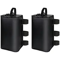 Torribaly 2er-Pack 10-L-Wassergewichte für Überdachungen Gegen Wind, Wassersackgewichte, Robuste, Kippsichere Zeltheringe, Beingewichtssäcke