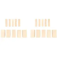 Torribaly 20Pack Lindenholz SchnitzblöCke Satz Whittling Rohlinge Anfänger Unfertige Holz Whittling BlöCke Schnitzblock Satz (10L + 10S)