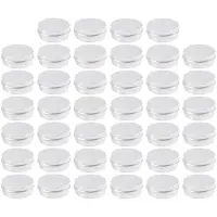 Torribaly Packung Mit 40 Schraubdeckeln Runde Aluminiumdosen Dosen - Aluminium Schraubdeckel Runde Dose Container Flasche