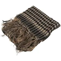 Torribaly Unisex Schal Polyester Leichtgewichte Karierte Quaste Arab Desert Shemagh, Beige