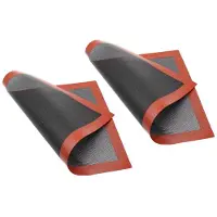 Torribaly 2 STÜCKE Perforierte Silikon-Backmatte Antihaft-Backofenfolie für Kekse / Brot / Makronen / Kekse KüChengeräTe