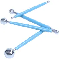 Tlily Metallkugel Stylus Ton Keramik Keramik Modellieren Modellierwerkzeug Set