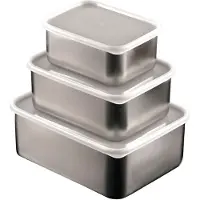 Semoic Frischhaltebox, Kühlschrankbox, Probenbox, Verdickte, Versiegelte, Quadratische Verpackungsbox mit Deckel