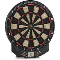 Klarfit OneConcept Dartomat - Dartautomat, elektronische Dartscheibe, E-Darts, 70 Spielvarianten, bis zu 8 Spieler, virtueller Gegner, LED-Anzeigen, 6 Dartpfeile, 6 Ersatzspitzen, graphitgrau