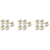 Typecat 30x G4 LED Birne 12V COB LED G4 Birne 1,5W 360 Abstrahl Winkel Als Ersatz für 15W Halogen Lampe (Warm Weiß)