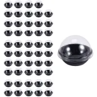 Semoic 50 Packungen Durchsichtiger -Cupcake BehäLter Aus Kunststoff, Individuelle Verpackung Leckereienschachteln mit Kuppel Deckel für Muffin