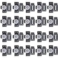Typecat Hardware-ZubehöR 20 SäTze SchiebetüR-Garderobenrollen, HolztüR-SchiebetüR, GeräUschlose SchiebetüRräDer, Schwarz