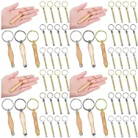 Torribaly 48-Teiliges Drechsel-Schlüsselanhänger-Set, Drechselzubehör, Dorn, Drechsel-Schlüsselanhänger für Holzbearbeitungsgeschenke
