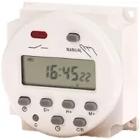 Typecat 12V CN101A Digital LCD Power Timer Programmierbares Zeitschaltrelais CN101 Zeitschalter Power Timer