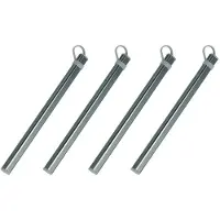 Typecat 4X EssstäBchen Aufbewahrungs RöHrchen Aluminium Legierung Box Case für Titan EssstäBchen Aufbewahrungs Box Ohne EssstäBchen Grau