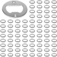 Typecat 200 Set Flaschen öffner Einsatz, Rostfreier Stahl Rund DIY Flaschen Öffner Hardware Kit Hardware Teile Versorgung mit Schrauben