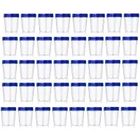 ISTOVO 40er-Pack Kleine Behälter mit Deckel, 118 Ml, Wiederverwendbare Behälter für Salatdressing, Luftdichte, Auslaufsichere Gewürzbehälter