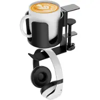 Typecat Tisch-Clip-Typ Wasserbecherhalter Haken Aufbewahrungsregal Becherhalter Stanzfreier Becherhalter Haushalts-Wasserbecher-Präsentationsregal