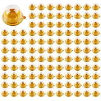 Torribaly 300 STÜCKE Durchsichtiger Kunststoff Cupcake Box Runde Cupcake Mondkuchen Dessert Behälter Box Kekse Muffins Kuppel Box