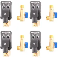 Torribaly 4X G1/2 DN15 230 V, Automatischer Zeitgesteuerter Wassertank, Elektronisches Zeitgesteuertes Ablassventil für das Kondensatmanagement Von