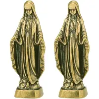 Semoic Dekoration „Unsere Liebe Frau", Religiöse Weihnachtskrippe, Statue Unserer Lieben Frau, Jesus-Statue, Religiöse Statue, Schreibtisch-Ausstellung