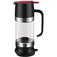 Tlily Honigspenderglas, Tropffreies Glas, 284 Ml, mit Griff, Langlebiger, Transparenter Sirupspendertopf mit Silikonboden