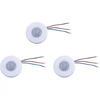 Torribaly 3X 110-220 V Decke PIR Bewegungsmelder Lichtschalter 200 Watt Ultra Slim Infrarot Induktion Einstellen ZeitverzöGerung Lichtschalter