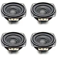 Typecat 4X 4Ω 10W Audio Lautsprecher 66Mm 2,5 Zoll Bass Multimedia Lautsprecher DIY Sound Lautsprecher mit Befestigungsloch für Heimkino
