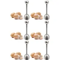 Torribaly 6X Eier Schneiders, Eier Schneider Küche Eier Öffner Werkzeug Eier Knacker Entferner Eier Schalen Separator für Hart Weich Gekochte Eier