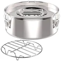 Torribaly Flan-Pfanne, Flanera-Form, 2,3 Qt, Edelstahl-Flan-Form mit Deckel - Flan-Maker - Flanera-Flan-Maker