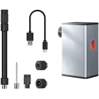Exogio Universelle Fahrradreifenpumpe, Max. 100 PSI, Tragbare Elektrische Fahrradluftpumpe, Geräuscharm, Kompatibel mit Schrader-/Presta-Ventilen