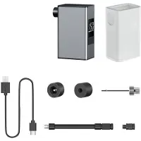 Exogio -Fahrradreifenpumpe, Max. 100 PSI, Tragbare Elektrische Fahrradluftpumpe, Geräuscharm, Kompatibel mit Schrader-/Presta-Ventilen, Universell